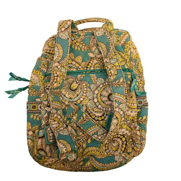 Vera Bradley Paisley Print Backpack With Multiple Compartments & Adjustable Stra - Picture 5 of 10
